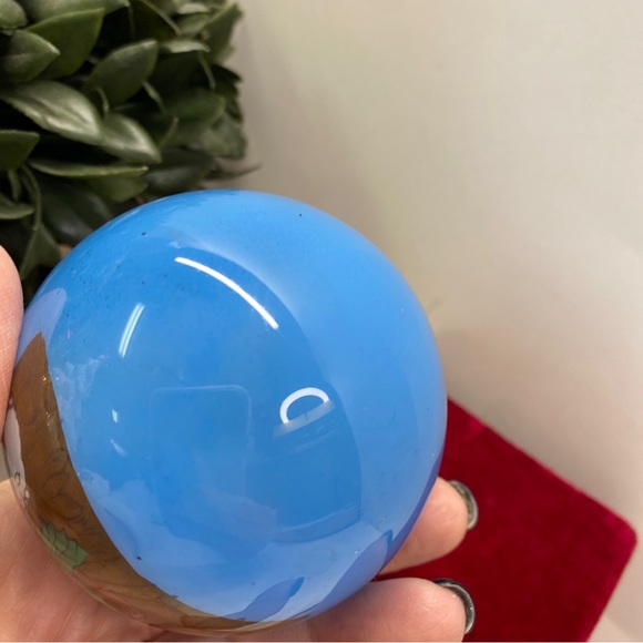 Lillian Vernon Exclusive 1992Painted Glass Ornament Manger Scene - Picture 3 of 5